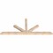 Ekena Millwork Saratoga Smooth Timber Gable Bracket, Douglas Fir, 84"W x 35"H x 3 1/2"D x 3 1/2"F, 10/12 Pitch GBW084X35X0404SAR00SDF - alternate 2